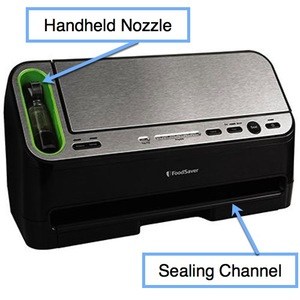 FoodSaverV4440WithCallouts FoodSaver 2-in-1 edge and nozzle vacuum sealer