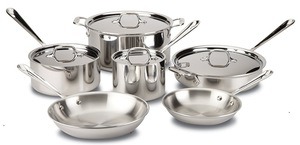 AllClad10PcSet2 All-Clad D3 10 piece set
