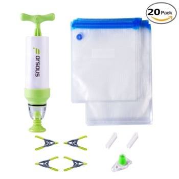 ReusableBags_350px Manual Pump sealer and bags