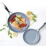 GreenPanLimaDuoWFood Green Pan Lima Skillets