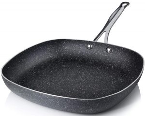 GraniteStoneSquareSkillet Granite Stone PTFE nonstick "stoneware" cookware