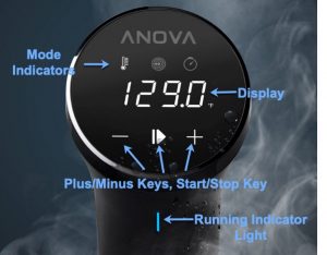AnovaAN500ControlsWCallouts Anova AN500 Controls Callouts - The Best Sous Vide Immersion Circulators