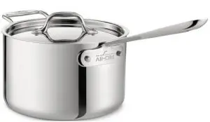 ACD34QtSaucePanWHelperHandle AC D3 Sauce Pan with Helper Handle - All Clad D3 Vs D5: Which Is Better?