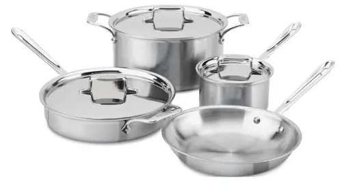 ACD57PieceSetBrushed AC D5 7 pc Set - All Clad D3 Vs D5: Which Is Better?