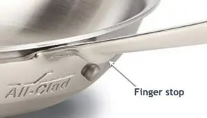 ACD5FingerStopCloseup AC D5 Finger Stop - All Clad D3 Vs D5: Which Is Better?