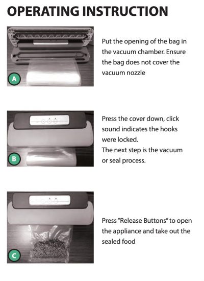 Nutrichef PKVS10 Operating Instructions