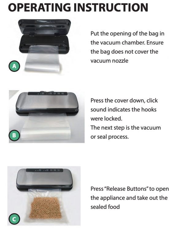 Nutrichef PKVS20STS Operating Instructions 