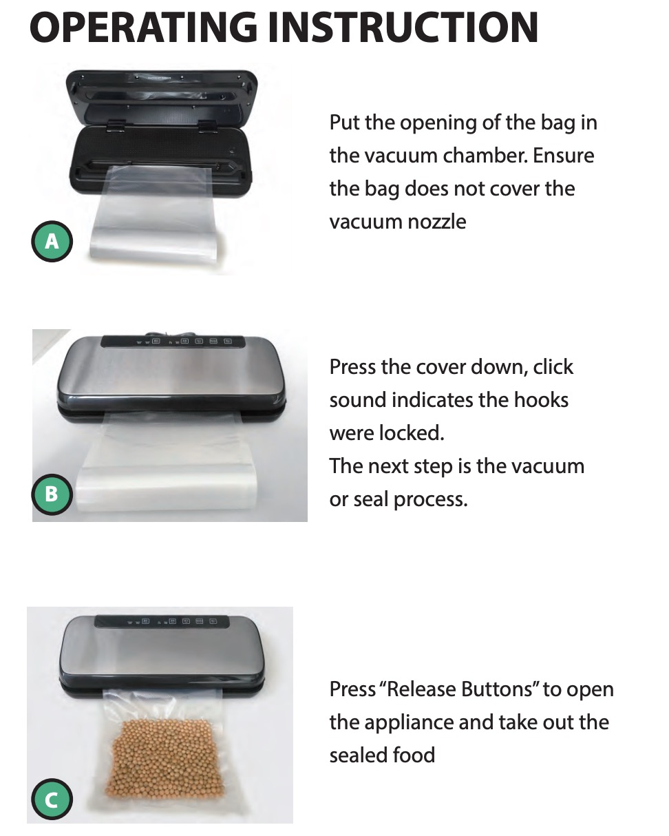 NutrichefVS_PKVS20STS_OperatingInstructions Nutrichef PKVS20STS Operating Instructions