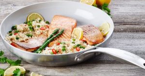 GreenPanWSalmon GreenPan with salmon