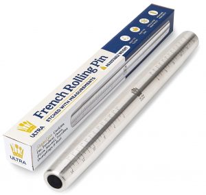 Stainless French Rolling Pin w:Measurements Stainless French Rolling Pin w:Measurements