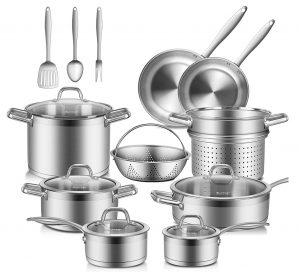Duxtop Professional Stainless 17 Pc Set Duxtop 17 Pc Professional Cookware Set