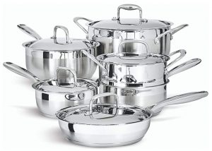 Paderno 11 Pc Stainless Cookware Set Paderno 11 Pc Stainless Cookware Set