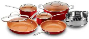 Gotham Steel 10Pc Set Red Gotham Steel 10Pc Set Red