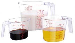 Liquid Meauring Cup Set, Plastic Liquid Measuring Cups--How Many Ounces in a Quart?