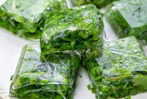 Frozen Green Herbs Frozen Green Herbs - Cilantro vs Parsley