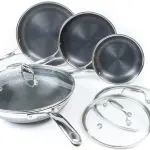 Hexclad 7 pc Skillet and Wok Set w:Lids Hexclad 7 Pc Skillet/Wok Set