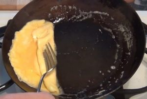 Omelet in Carbon Steel Pan Omelet in Carbon Steel Pan