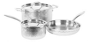 Ciwete Hammered stainless 5pc set