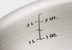 Viking 3 qt. Saute Pan Volume Markings Viking 3 qt. Saute Pan Volume Markings