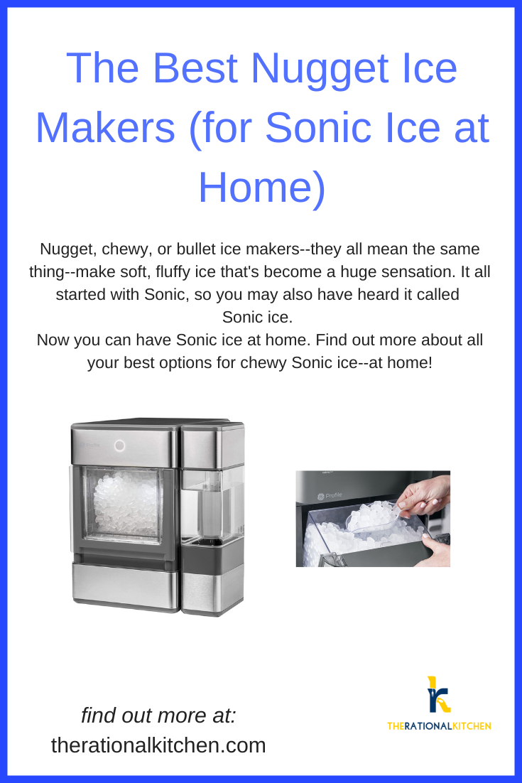 Best Nugget Ice Makers Pinterest Graphic of the best nugget ice makers