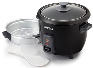 Aroma Electric Rice Cooker w:Steamer Tray, Measuring Cup and Paddle Aroma Electric Rice Cooker, steamer tray, measuring cup and paddle