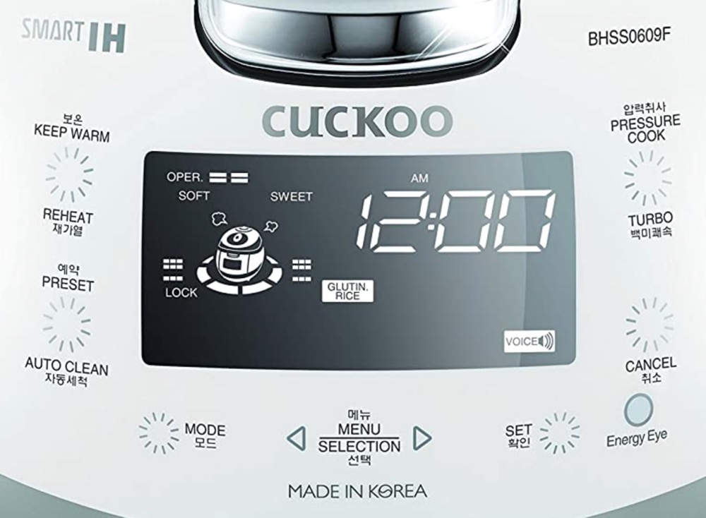 Cuckoo CRP-BHSS0609F Rice Cooker Control Panel