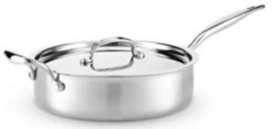 Heritage Steel 4qt sauté pan w:lid