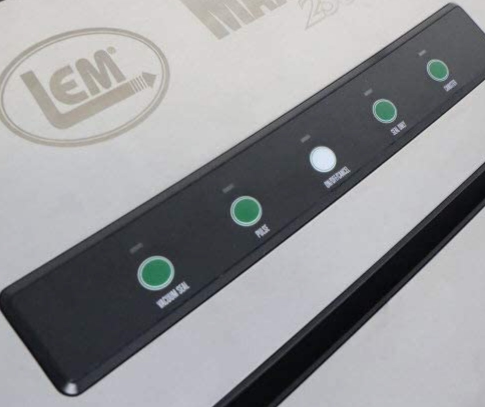 LEM 1393 MaxVac 250 vacuum sealer control panel