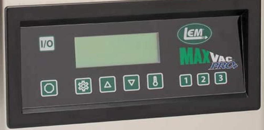 LEM MaxVac Pro chamber vacuum sealer control panel LEM MaxVac Pro chamber vacuum sealer control panel