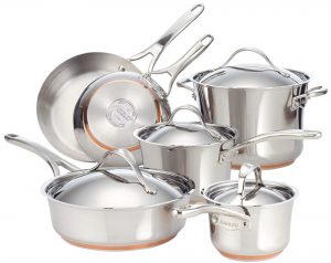 Anolon Nouvelle Stainless 10pc set Anolon Nouvelle Stainless 10pc set