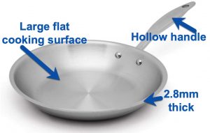 Heritage Steel skillet with callouts 2 Heritage Steel skillet with callouts 2