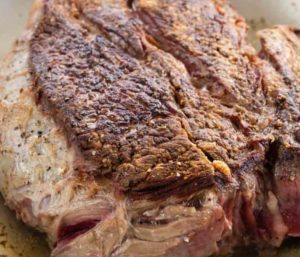 Browning pot roast in Fissler pressure cooker Browning pot roast in Fissler pressure cooker