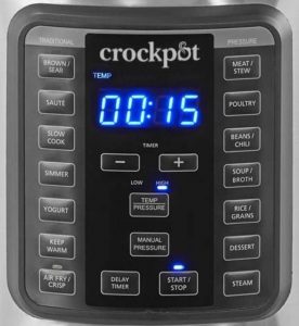 Crockpot Express Crisp Electric Pressure Cooker Control Panel Crockpot Express Crisp Electric Pressure Cooker Control Panel