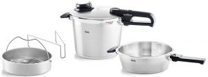 Fissler Vitavit Pressure Cooker Set with 2.6qt, 6.3qt, and Inserts Fissler Vitavit Pressure Cooker Set with 2.6qt, 6.3qt, and Inserts