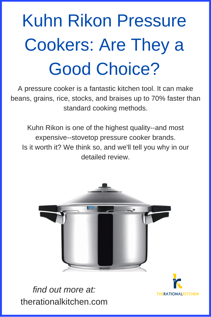 Kuhn Rikon review pinterest NOTE: Pushing down is the recommended way to vent steam, but pulling up will do so much faster. However, the steam rushes out so fast that you have to be careful to not burn your hand--so pushing down is safer.)