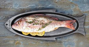 Fish shaped grill pan Fish shaped grill pan