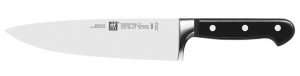 Zwilling J.A. Henckels Professional S Chef's Knife ultra-dense grain structure and purity of SG-2 make it both harder and yet less brittle than other high-performance steels.