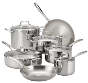 Tramontina Tri-Ply Clad 12pc set China 2 Tramontina Tri-Ply Clad 12pc set China 2