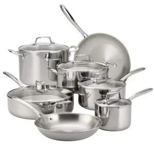 Tramontina Tri-Ply Clad 12pc set China 2 Tramontina Tri-Ply Clad 12pc set China 2