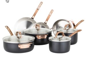 Viking 3-ply Black and Copper 10pc Set Viking 3-ply Black and Copper 10pc Set