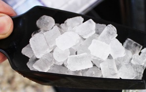 Nugget ice closeup Nugget ice closeup