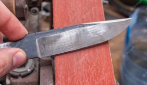 Pocket Knife on Belt Grinder Pocket Knife on Belt Grinder