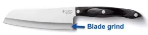 Cutco knife with blade grind callout Cutco knife with blade grind callout