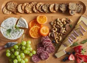 Sonder Edge Grain Maple Cutting Board with Charcuterie Sonder Edge Grain Maple Cutting Board with Charcuterie