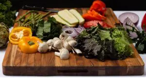Teakhaus Medium Cutting Board with Veggies Teakhaus Medium Cutting Board with Veggies