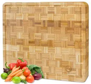Top Notch End Grain Bamboo Cutting Board Top Notch End Grain Bamboo Cutting Board
