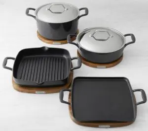 All-Clad Enameled Cast Iron 10pc Set All-Clad Enameled Cast Iron 10pc Set