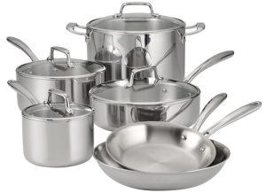 Tramontina Tri-Ply Clad 10 pc set Chinese