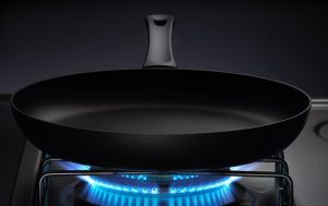 Nonstick pan on high flame Nonstick pan on high flame