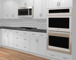 Cooktop and Wall Oven in Kitchen Cooktop and Wall Oven in Kitchen